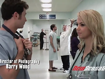 See Ashlynn Brooke, Joanna Angel, Fap Lawrence, Ralph Lengthy, Shane Diesel, and Alexis Texas in a hot parody of a physician's office