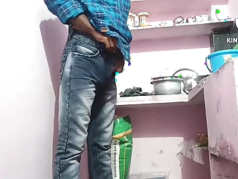 Kinky Chinese maid in high high-heeled boots predominates kitchen with balloon play and indian sole fetish