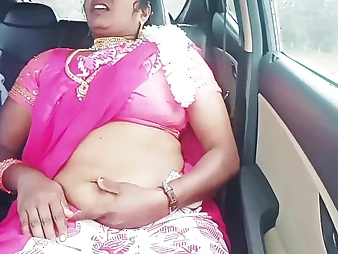 Torrid COUGAR in a truck fucky-fucky with her Indian paramour