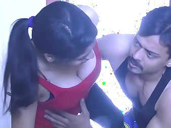 Adhere to Bhabhi unparalleled at home realize ultra-kinky surrounding herself