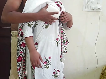 Alpana Bengalixxx takes a hard pounding while picayune one's dwelling-place in clear Hindi audio