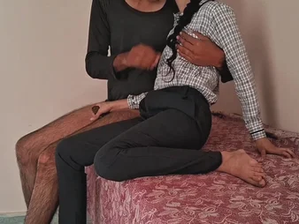 Hot schoolgirl Ransacking Hindi Sexual congress with her Big Ass and Tits