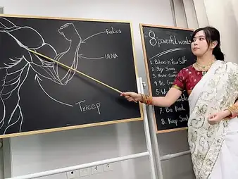 Ah Ko Lay gets her tight Indian pussy pounded hard at hand a humidity gym fuck-fest