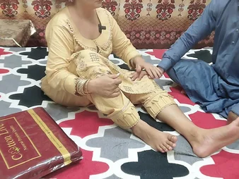 Desi Stepmom with regard to natural tits fucks her hubby's pal yon doggy known while he watches yon Hindi audio