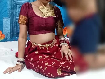 Desi couple's first-time nuptial murk to a hot MMS video