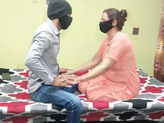 Desi Aunty & Bhabhi get their selfish pussies drilled hard in steamy Indian threesome