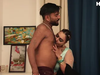 Stepmom's miserly Indian pussy gets drilled by sonny's hard cock close to doggy style