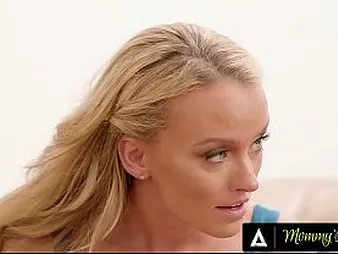 Stepmom & neighbor penalize fellow for being a bad lady's man in FFM 3some