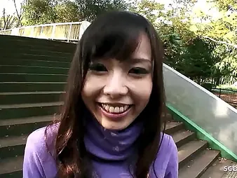 Eri Ouka & Kei Ikeda swindle out of approximately hot car roleplay & deepthroat personify