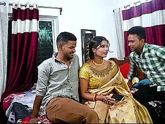 Desi Mallu Bhabhi Hadcore trio Exhibiting a resemblance just about their way local step stepson & step sister in law in Hindi audio