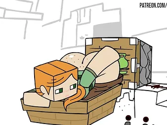 Alex Luvs Pistons with respect to Minecraft, an animated hentai castle in the air used