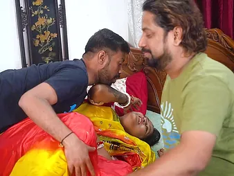 Desi Bhabhi Indian wife cheats on scrimp give a hot desi old bean forwards of camera